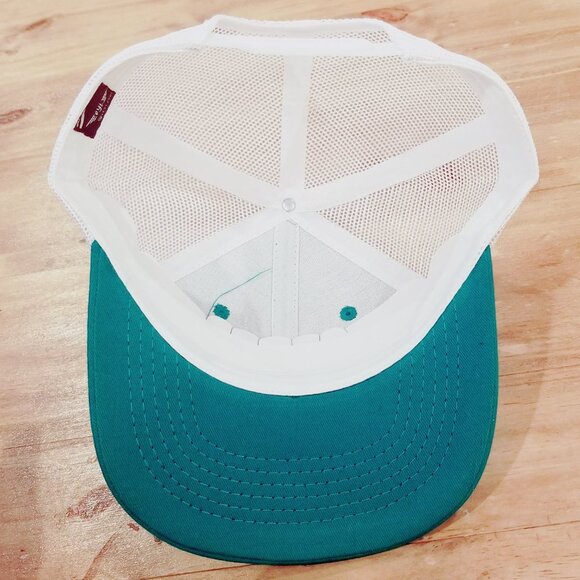 Fish Flag Patch Hat Cap Fishing Snap Back Mesh Adjustable Trucker Dad Green - Picture 11 of 13